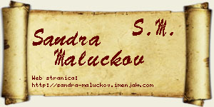 Sandra Maluckov vizit kartica